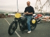 John took second place in Vintage class at Ramsey Sprint on his 1946 500cc Model 18 Norton.