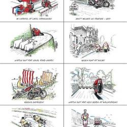 Cartoon Postcard Set 1 (8 Postcards)