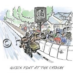 Quick Pint At The Crosby