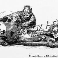 Classic Sidecar Racers - Fritz Scheidegger & John Robinson (BMW)