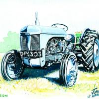 Grey Ferguson Tractor (Colour)
