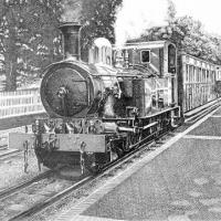 Isle of Man Steam Railway locomotive 'G.H. Wood' at Castletown Station