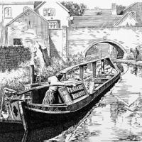 Horse drawn canal boat 'Dora'