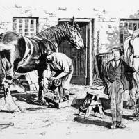 The village Farrier at work