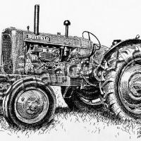 Nuffield Tractor (Pen & Ink)
