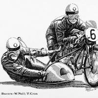Classic Sidecar Racers - 'Willi' Wilhelm Noll & Fritz Cron (BMW)